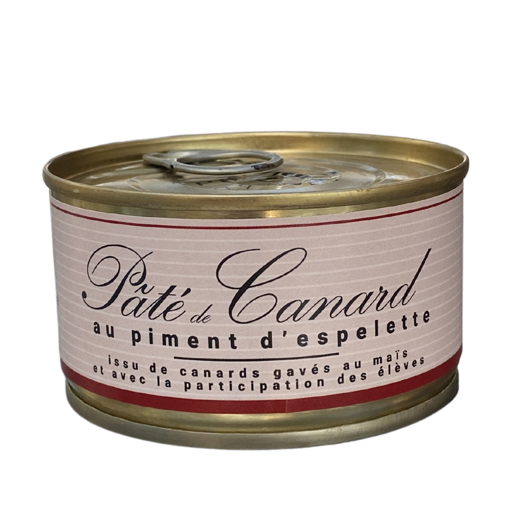 Pâté de canard au piment d'espelette 125g Pâté de canard au piment d'espelette 125g