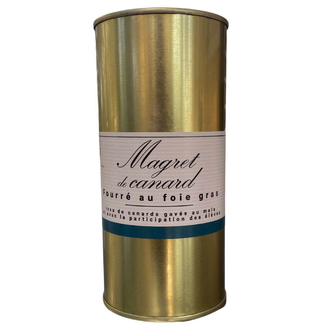 Magret de canard fouré au foie gras