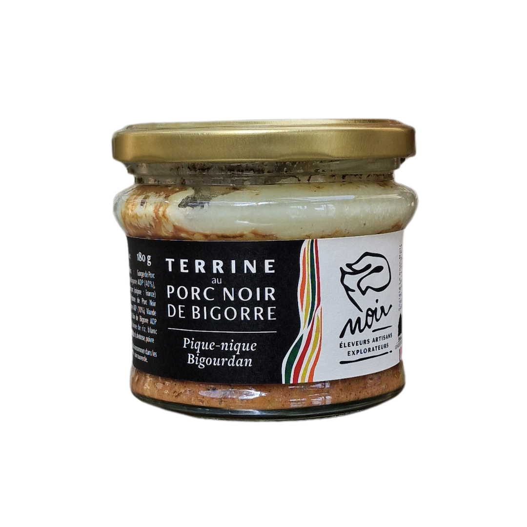 Terrine au porc noir de Bigorre (pique-nique bigourdan) 180g
