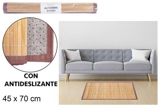 Tapis en bambou coloris naturel 45x70cm