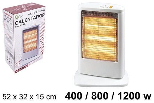 Calentador halógeno 3 niveles potencia 400/800/1200W