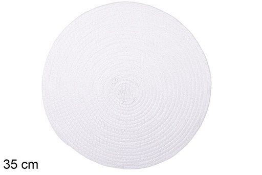 Salvamantel cuerda de papel blanco 35cm
