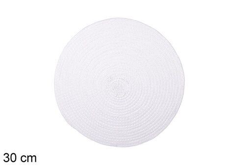 Salvamantel cuerda de papel blanco 30cm
