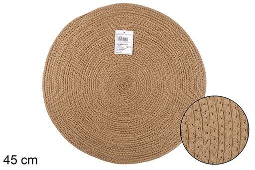 Salvamantel cuerda papel natural 45cm