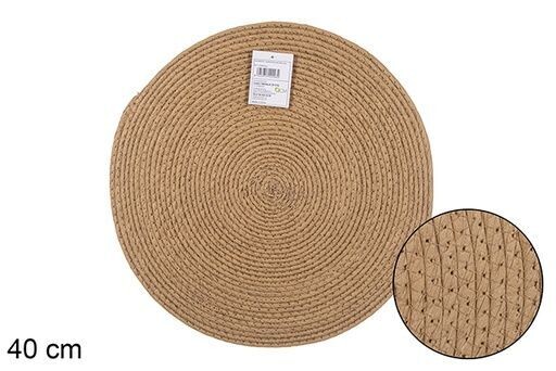 Salvamantel cuerda papel natural 40cm