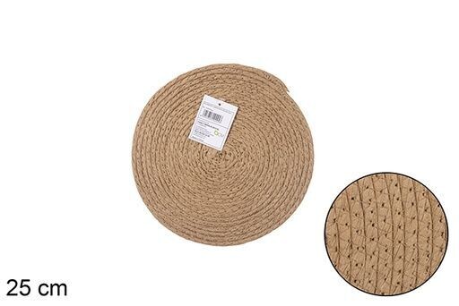 Salvamantel cuerda papel natural 25cm