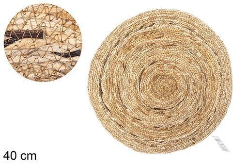 Salvamantel fibra banana redondo 40cm