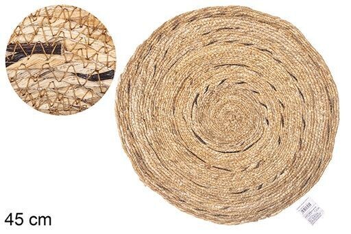 Salvamantel fibra banana redondo 45cm