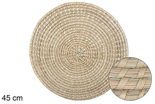 Salvamantel seagrass cosido palma 45cm