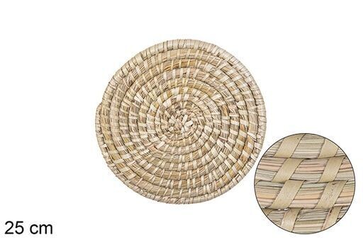 Salvamantel seagrass cosido palma 25cm