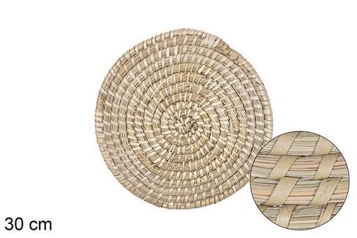 Salvamantel seagrass cosido palma 30cm