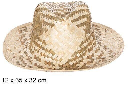 Sombrero paja basic bicolor