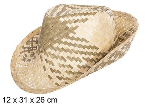 Sombrero paja borsalino bicolor