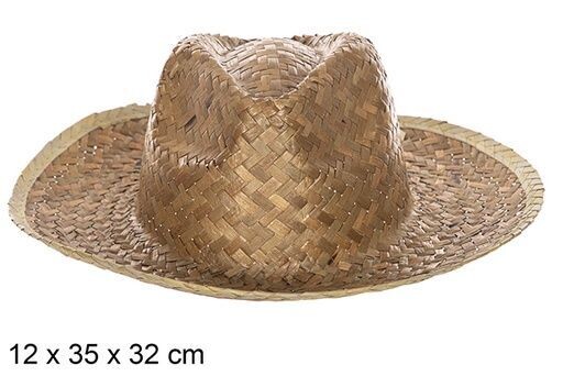 Sombrero paja classic color con cinta negra
