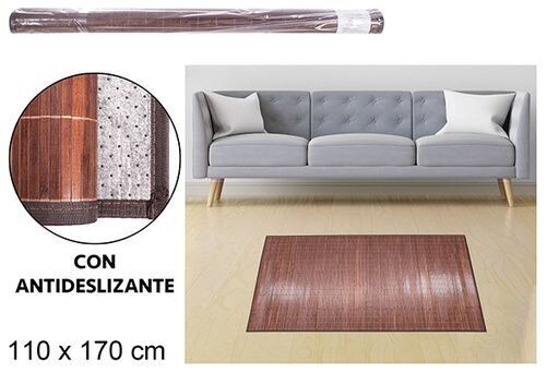 Tapis en bambou marron 110x170cm