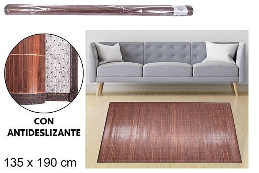 Tapis en bambou marron 135x190cm