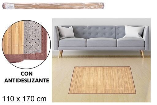 Alfombra bambú natural 110x170cm