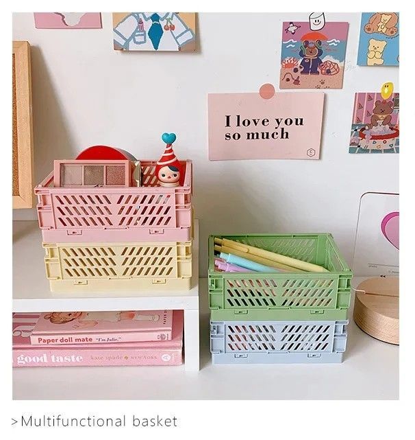 Caja de almacenaje plegable de plástico – organizador multifunción Caja de almacenaje plegable de plástico – organizador multifunción