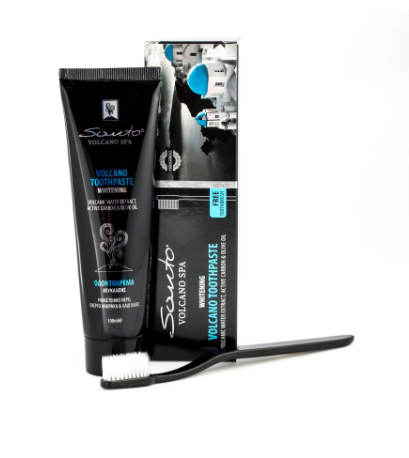 Santo Volcano Spa Whitening Toothpaste With Black Carbon