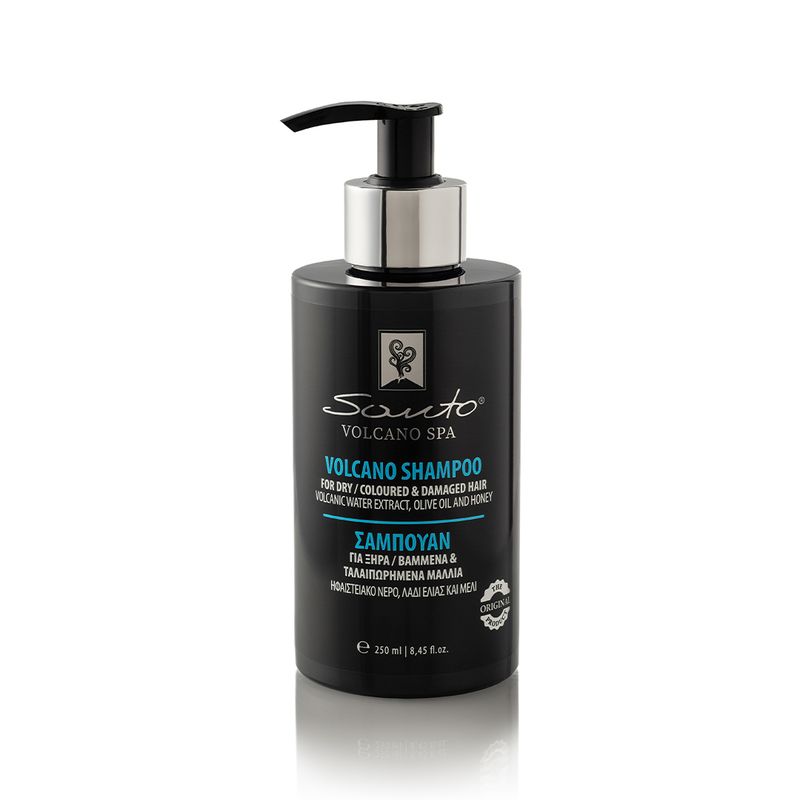 Santo Volcano Spa Shampoo for Dry, Color-treated and Damaged Hair 250ml