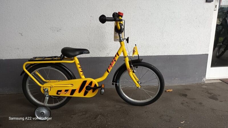 Puky Z8 gelb 18" Kinderrad mit Stützrädern (Neufahrzeug - älteres Model)