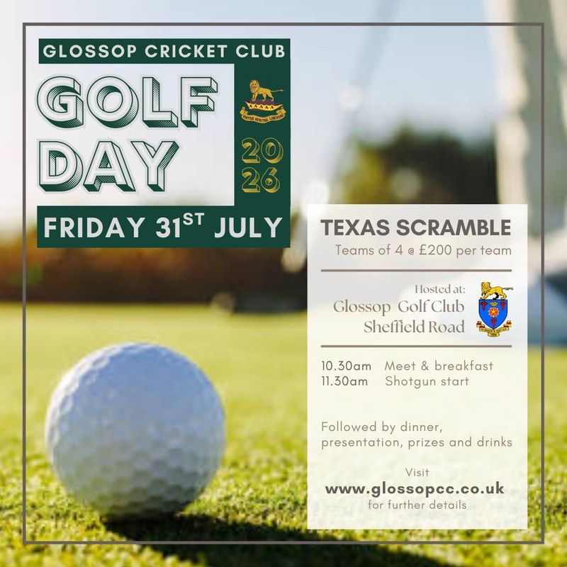 Glossop Cricket Club Golf Day 2026