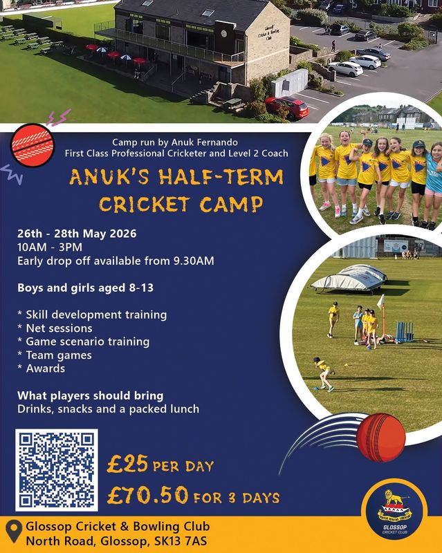 Glossop CC Half -Term Cricket Camp