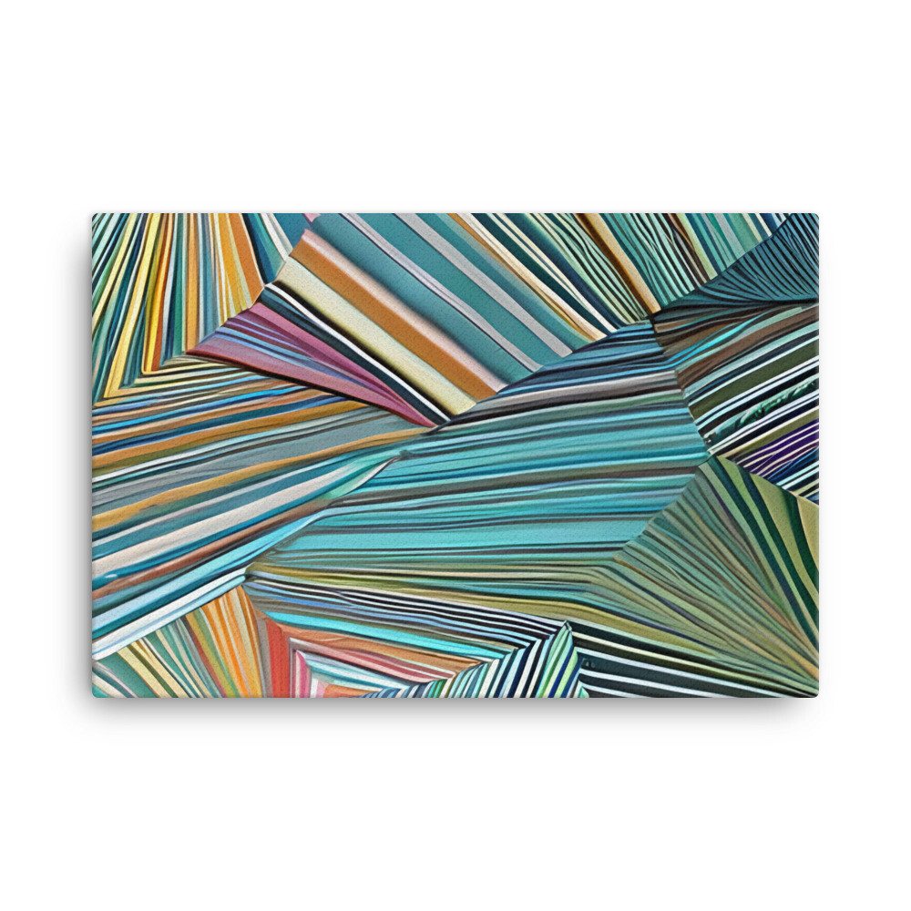 Coral Zebras - Canvas Print
