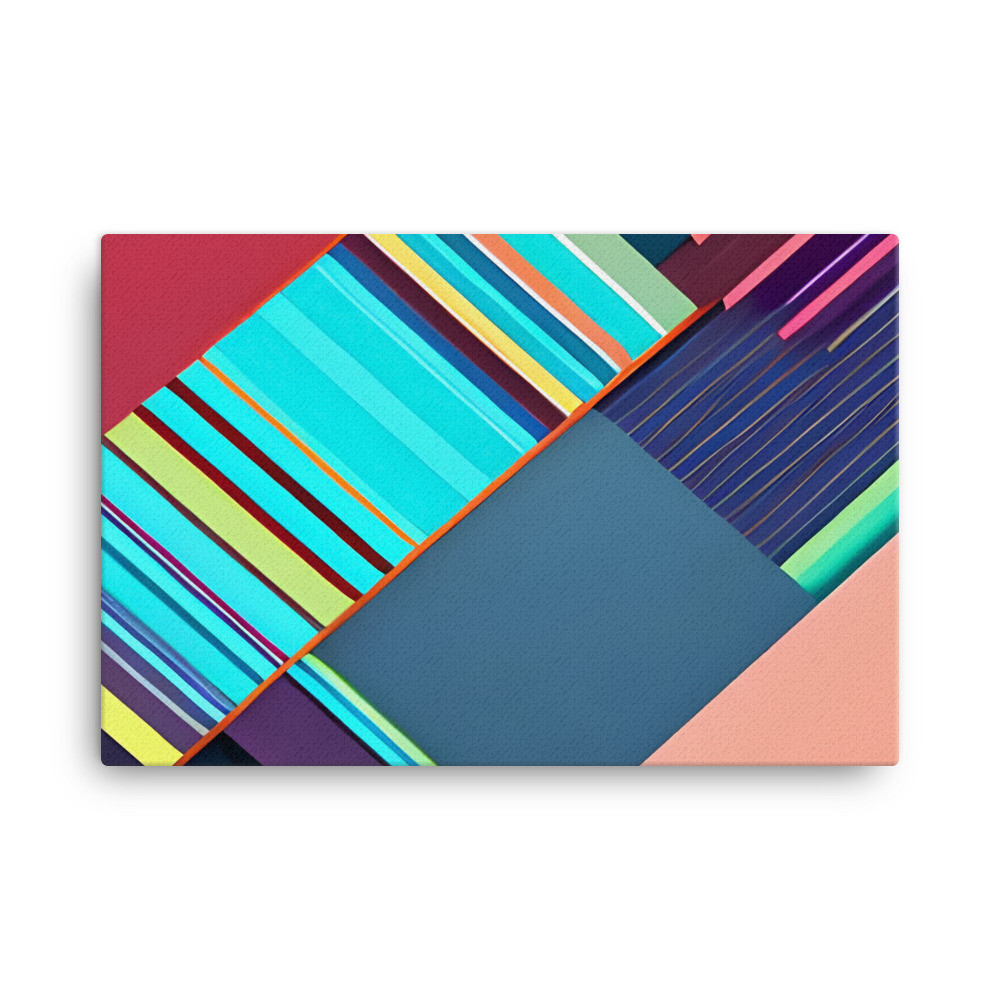 Boxes &amp; Lines - Canvas Print