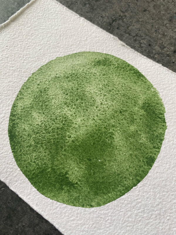 Chromium Oxide Green Handmade Watercolor