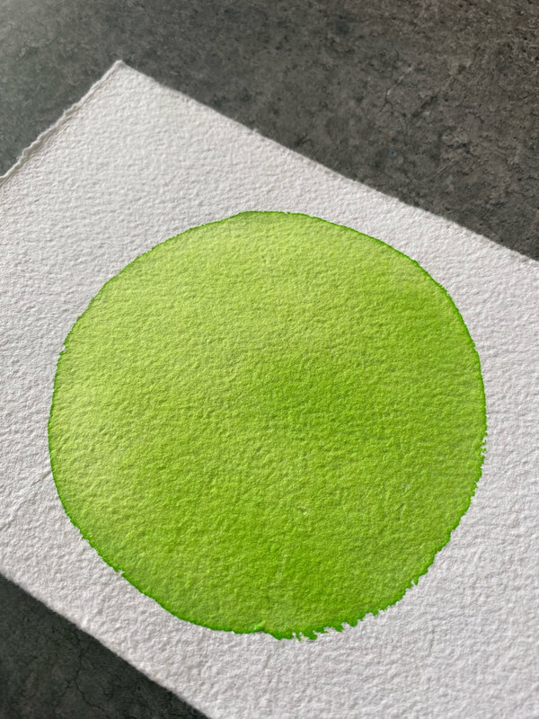 Brilliant Green Handmade Watercolor