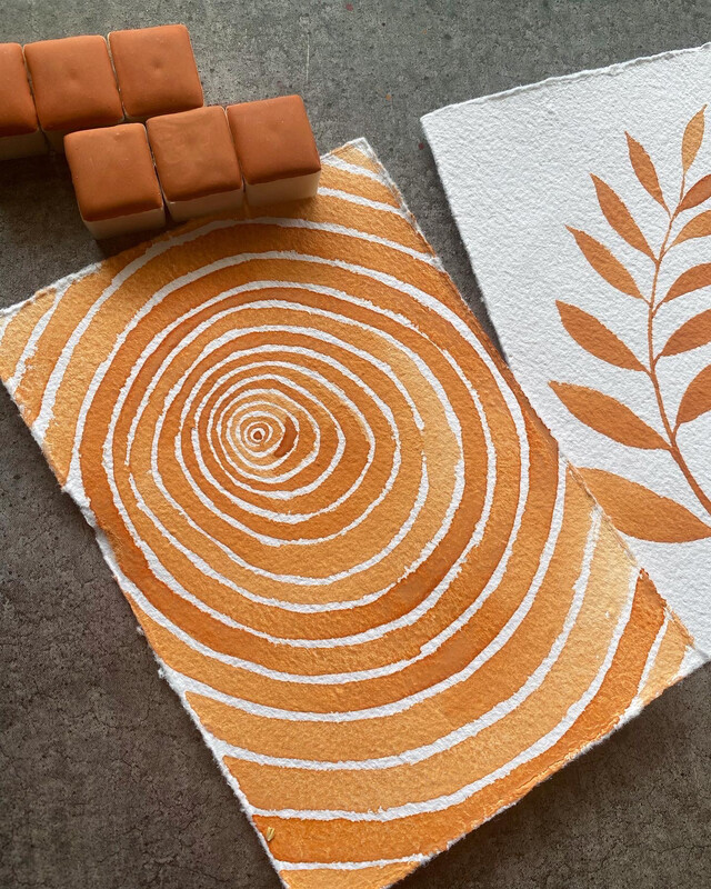 Travertine orange