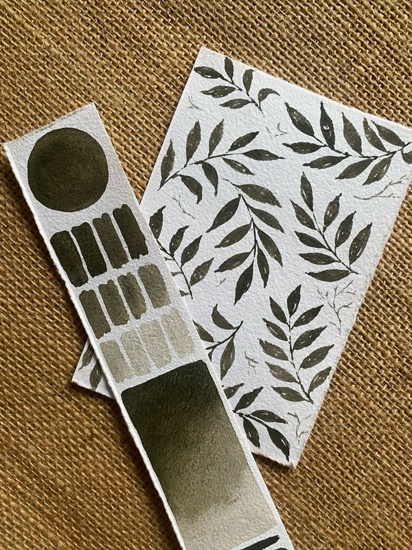 Chlorite Green Handmade Watercolor