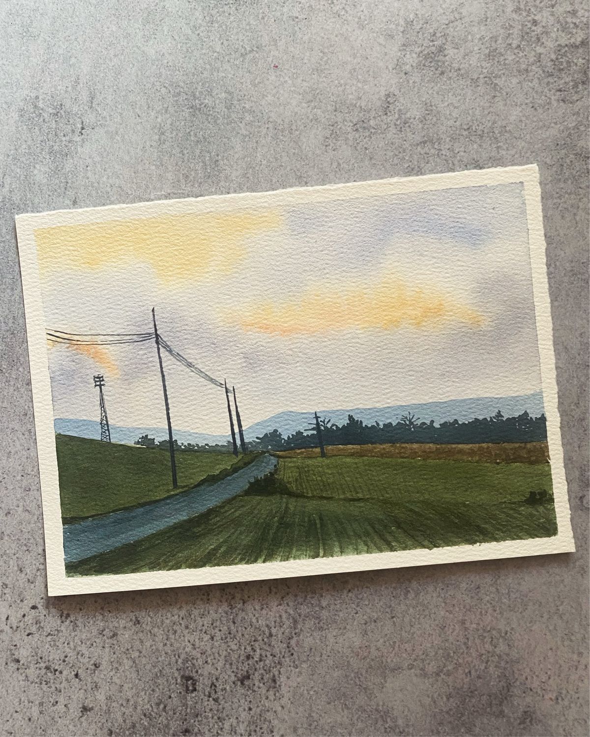 Sunset From The Fields