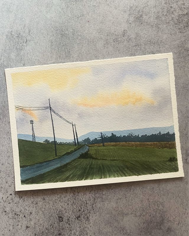 Sunset From The Fields