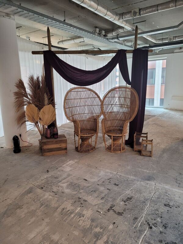 Backdrop grote palen