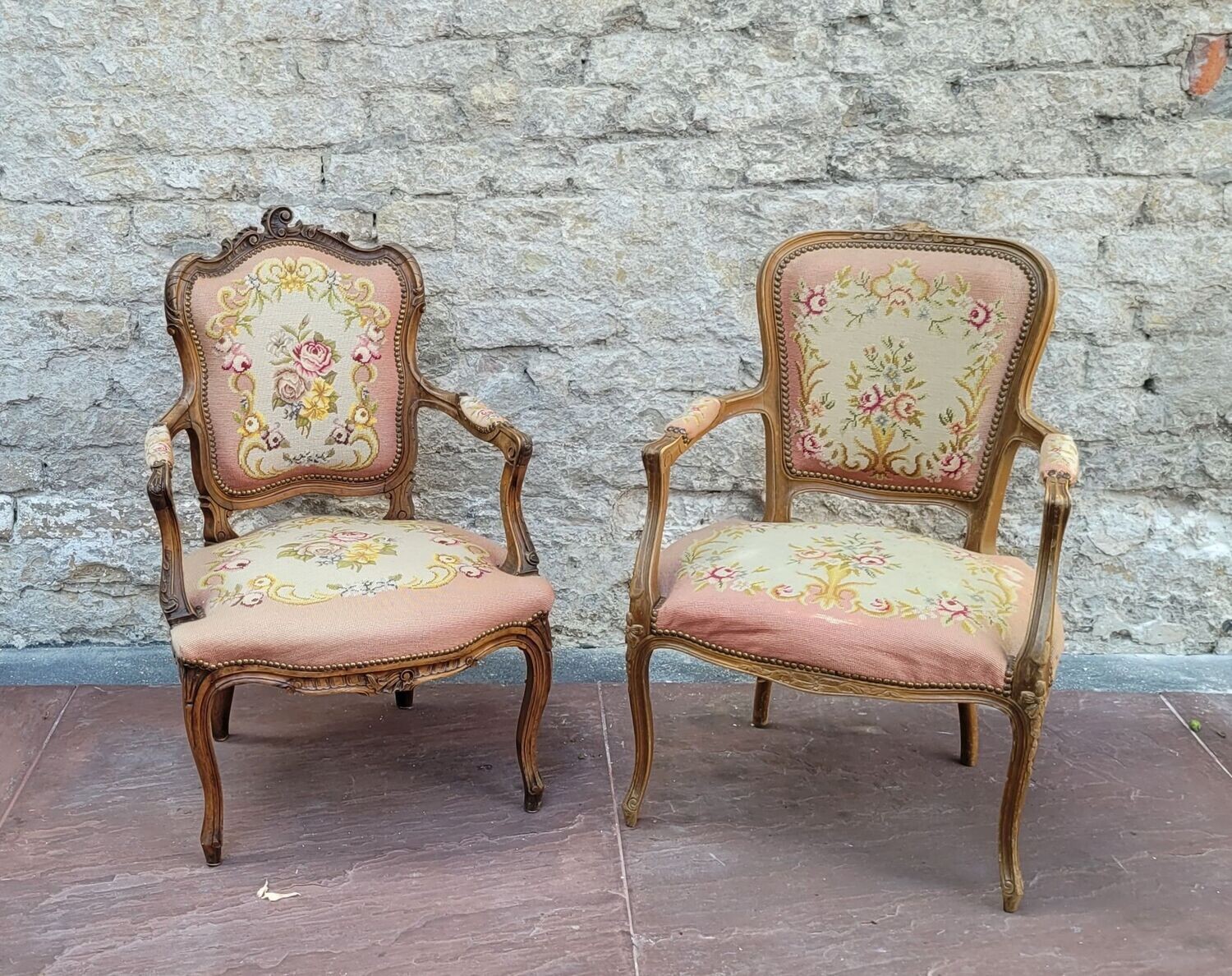 Vintage stoelen  signora rosa