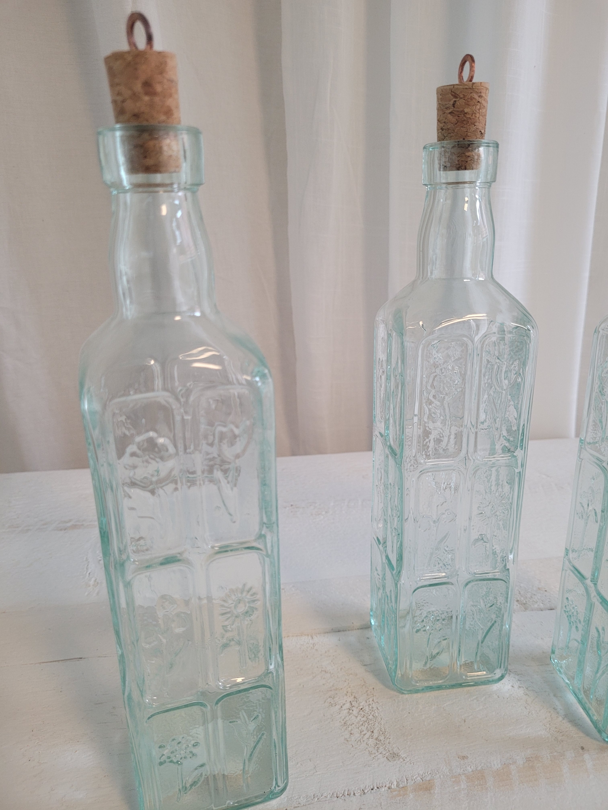 Kandelaar / vaas groen glas