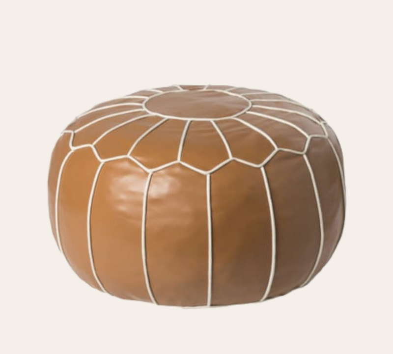 Poef cognac