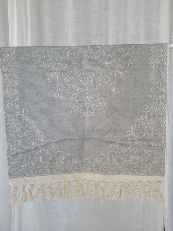 Picknick kleed grijs blauw