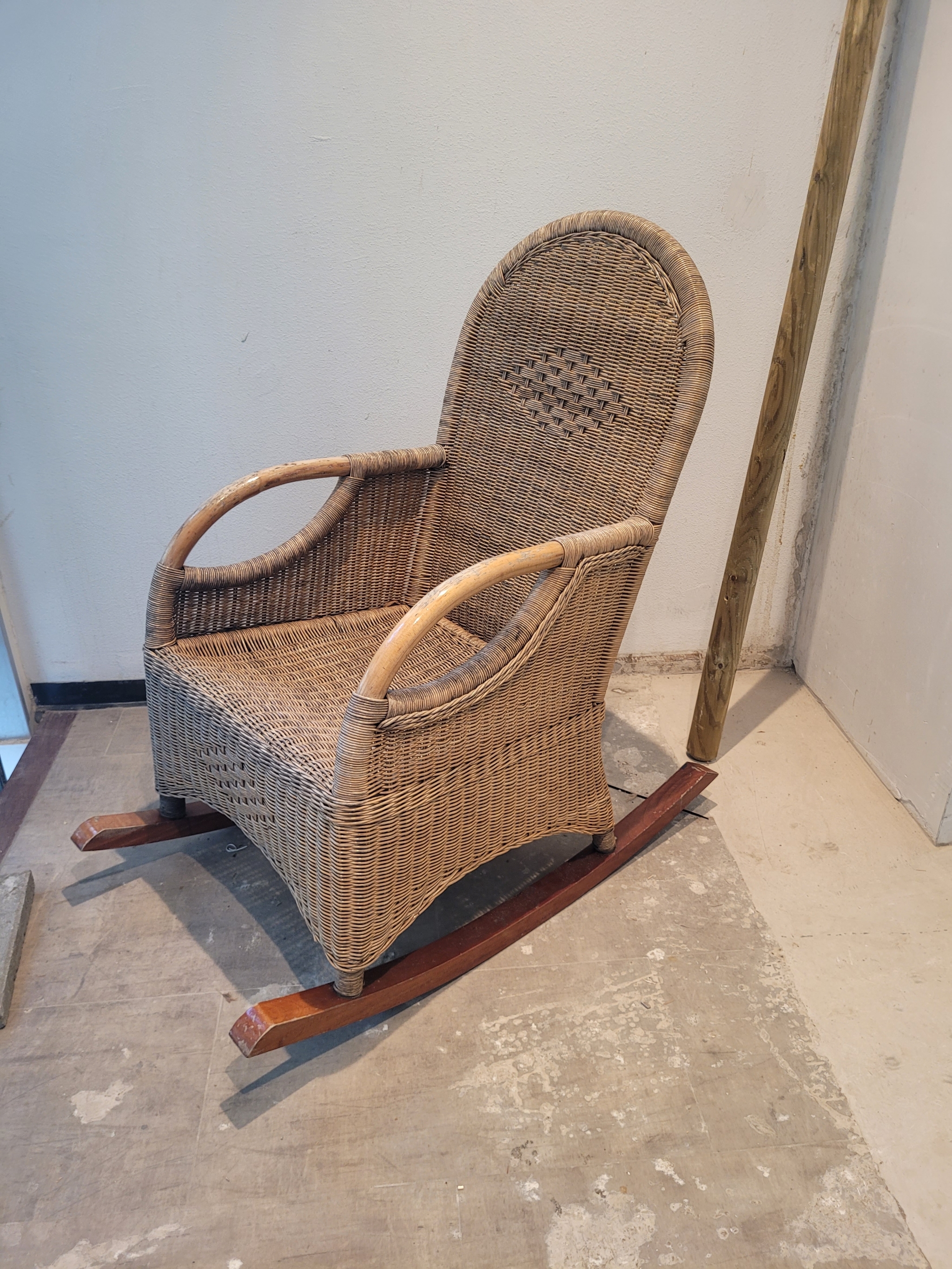 Schommelstoel rotan