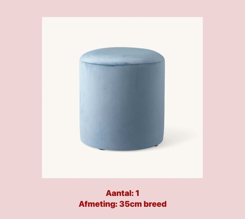 Poef babyblauw