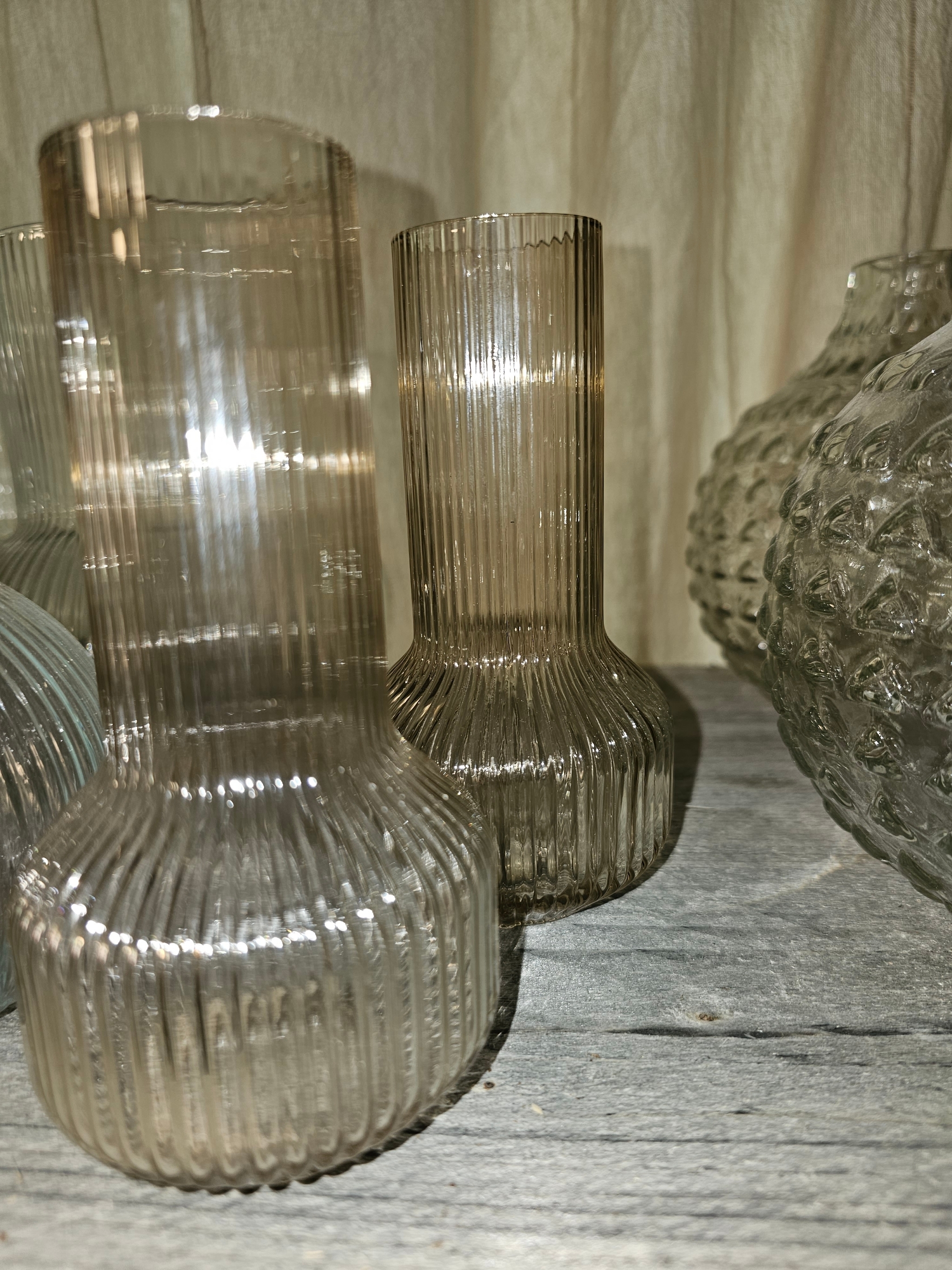 Bruin small vaasje glas