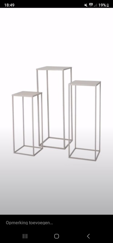 Tafelzuilen set beige
