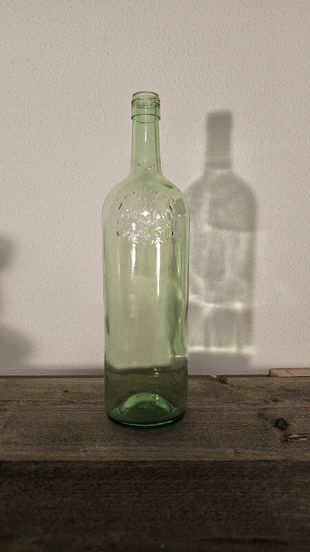 Vaas wijnfles groen