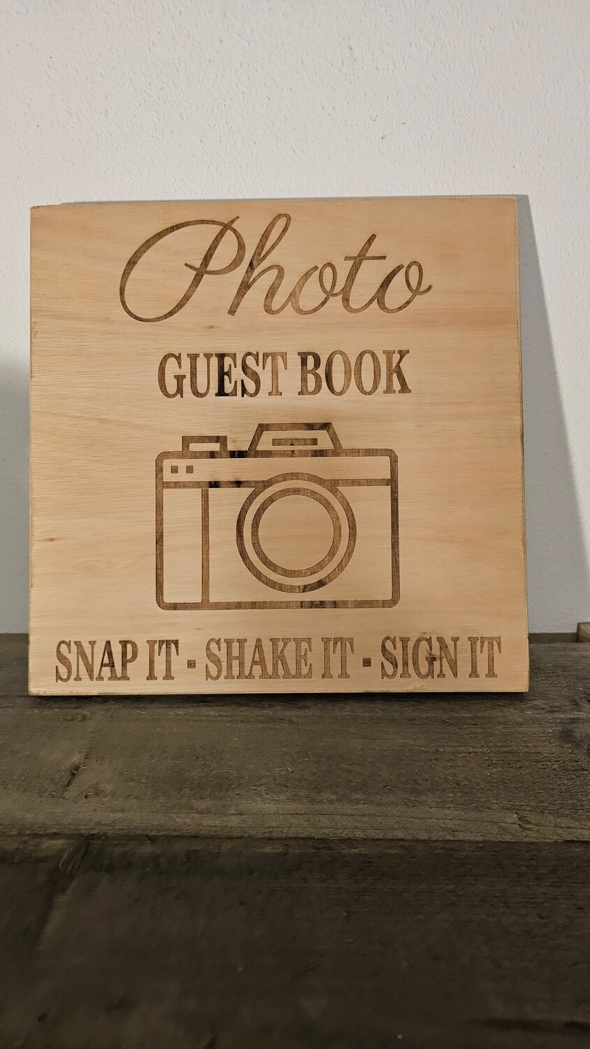 Photo guestbook bord