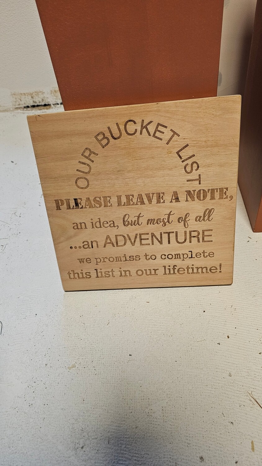 Bucketlist leave a note