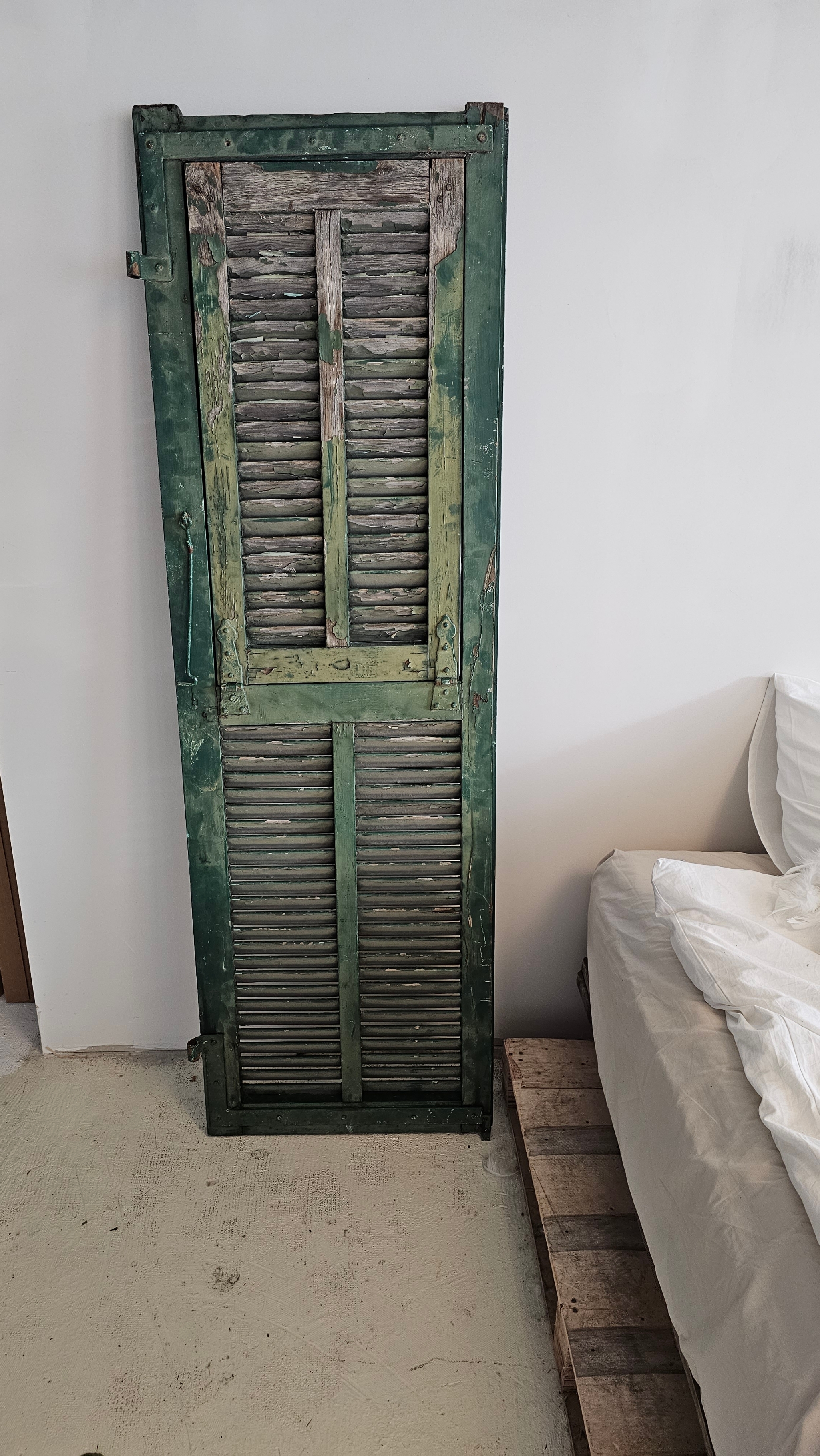 Backdrop deur antiek groen