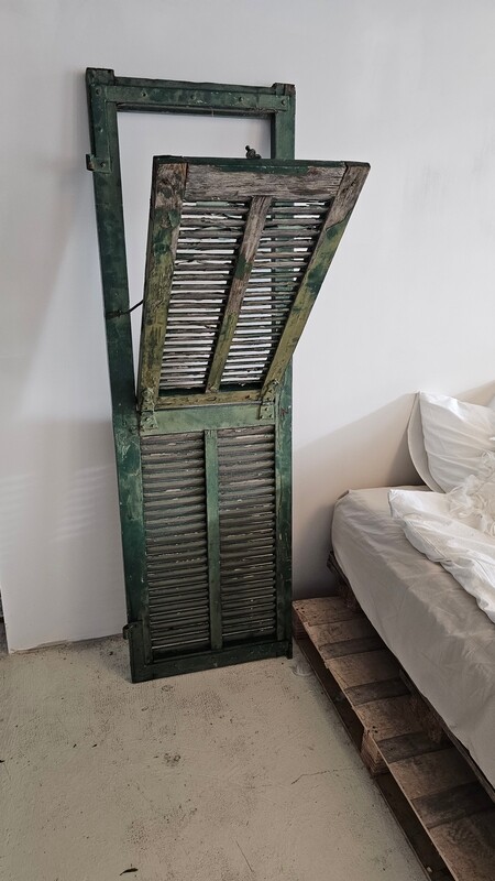 Backdrop deur antiek groen