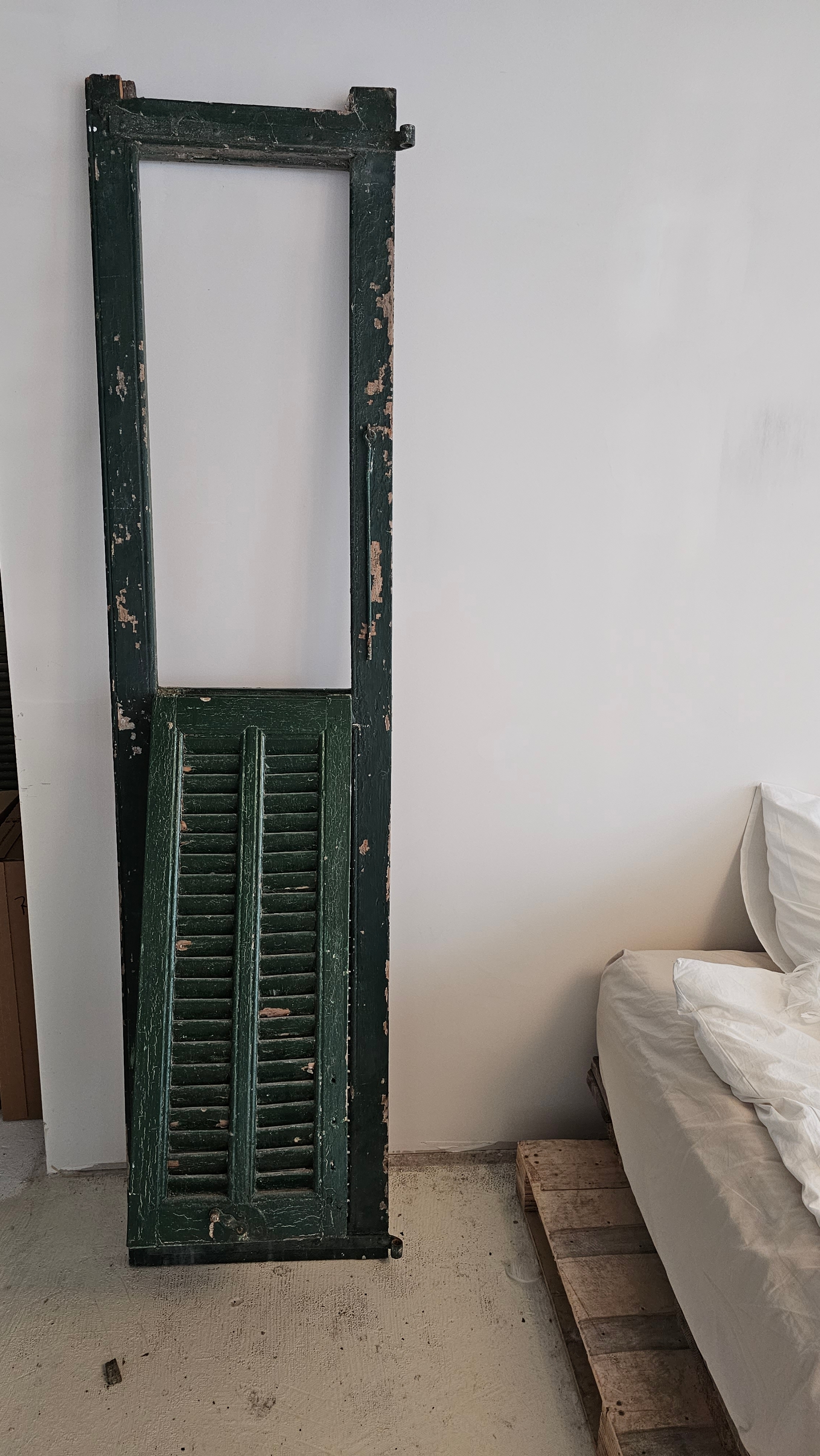 Backdrop deur antiek groen 2